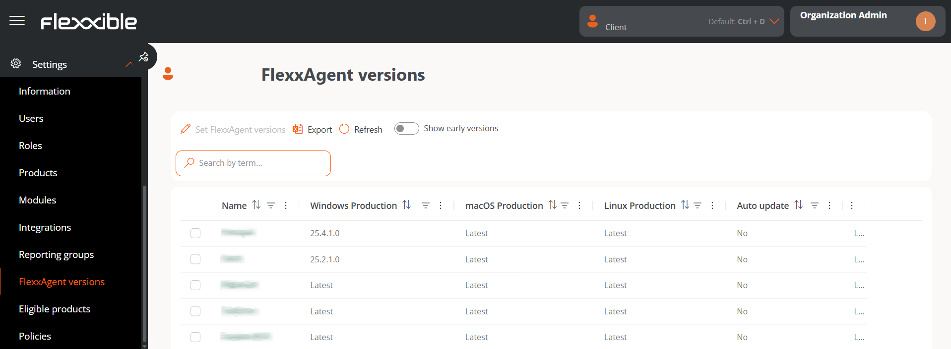 agentversions-orgadmin-table